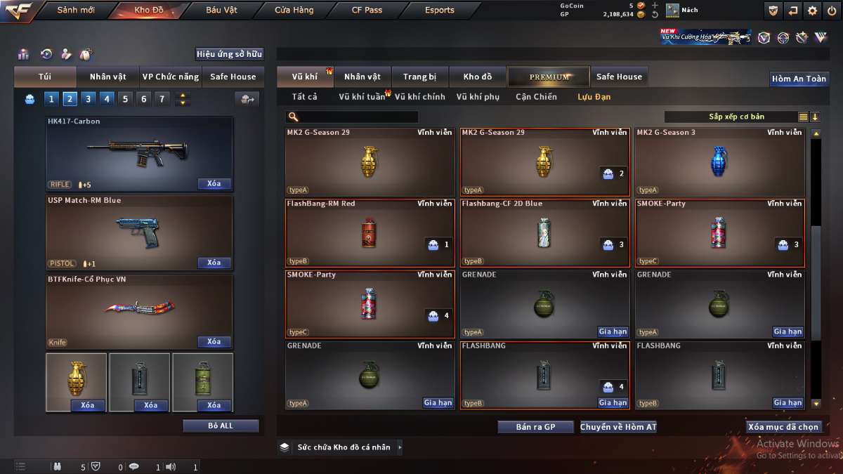 shop acc cf uy tin gia re